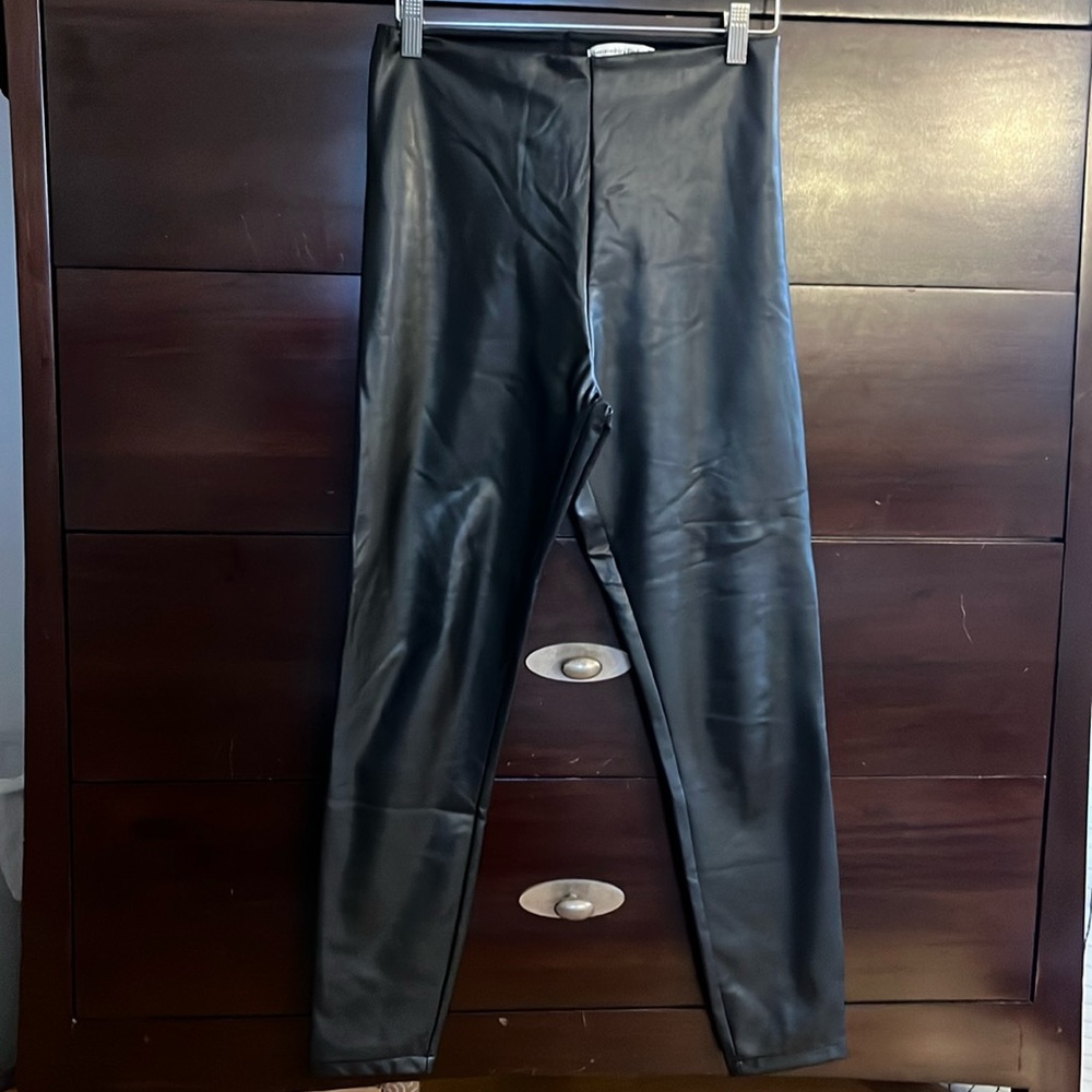 Abercrombie & Fitch Vegan Leather Leggings- Size M, like new condition!